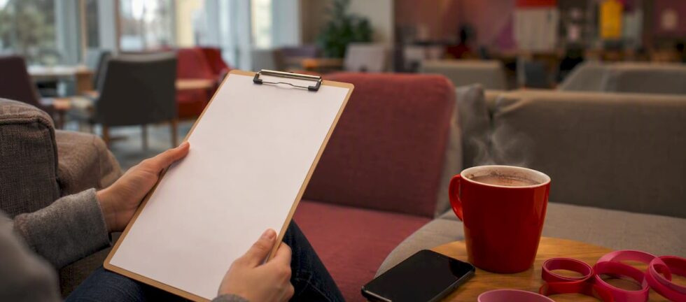 Event planning checklist with calendar and wristbands